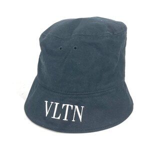 VALENTINO WY2HGA11MEX Bicolor logo hat bucket hat bob hat cotton Black/White